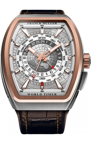 Replica Franck Muller New Vanguard World Timer GMT watch V45 SC HU GMT